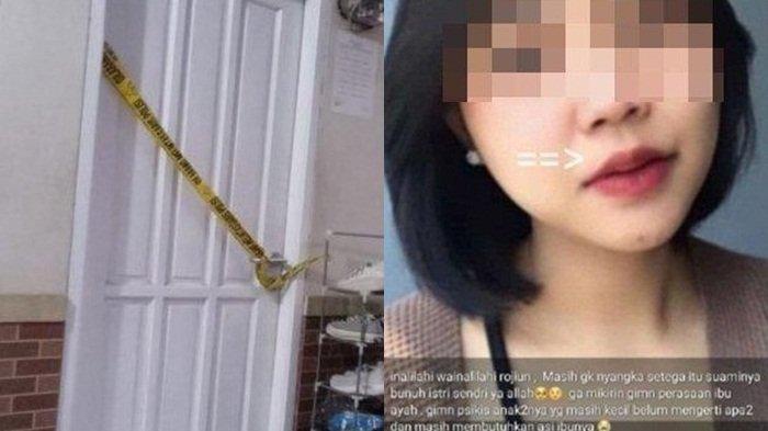 Ibu M korban dibunuh suami di Bekasi histeris temukan anak tergelatak tak bernyawa.