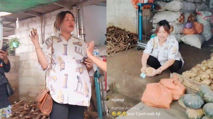 Inilah potret Pinkan Mambo dampingi suami berdagang singkong usai menikah.