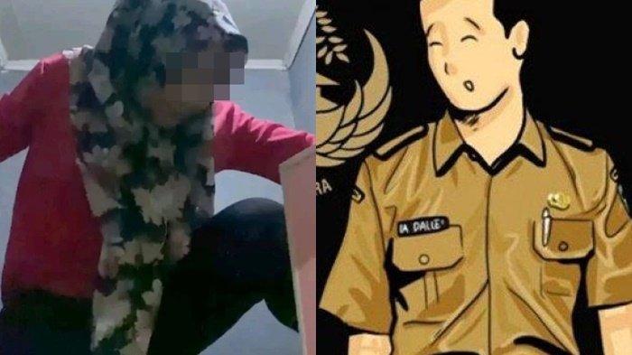 Inilah sosok istri polisi yang viral nekat panjat plafon usai digrebek selingkuh dengan ASN.