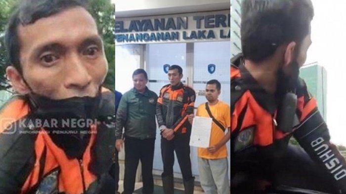 Inilah sosok pegawai Dinas Perhubungan yang viral naik kap mesin mobil pengemudi.