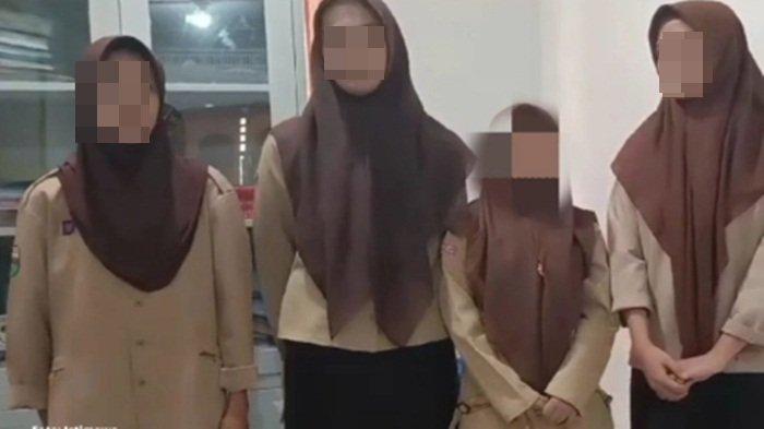 Inilah tampang siswi yang bully teman SMA di Langkat, Sumatera Utara.