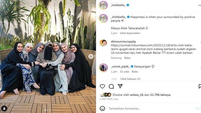 Irish Bella Posting Foto Bersama Rekan Kajian