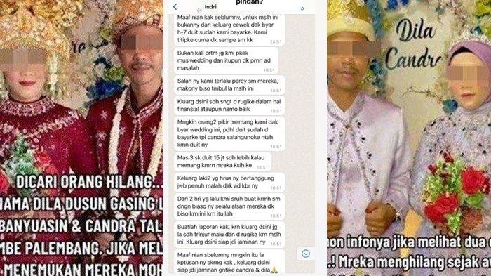 Isi chat Pihak Wedding Organizer (WO) meminta pertanggung jawaban pihak keluarga pengantin terkait pelunasan hutang Rp 21,7 juta itu. keluarga terlanjur malu
