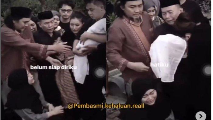 Jenazah Raya Zoltan Fachrizal saat dimakamkan di kawasan Depok Jawa Barat sore ini, Sabtu (31/8/2024).