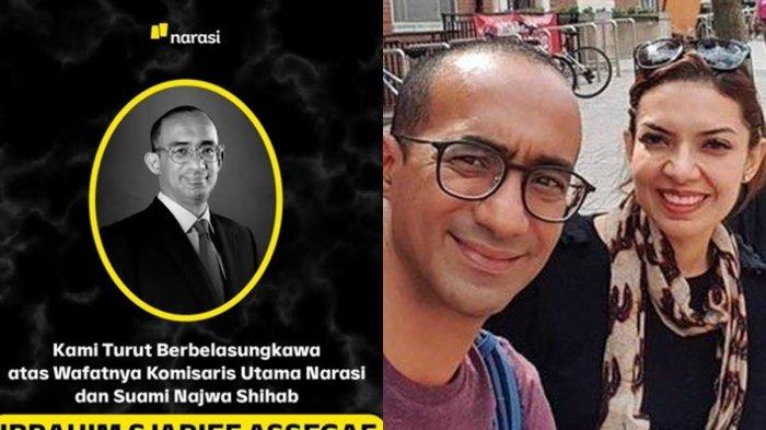 SUAMI NAJWA SHIHAB MENINGGAL DUNIA -  Kabar duka suami Najwa Shihab, Ibrahim Sjarief Assegaf meninggal dunia, Selasa (20/5/2025) pukul 14.29 WIB di RS PON Jakarta Timur.