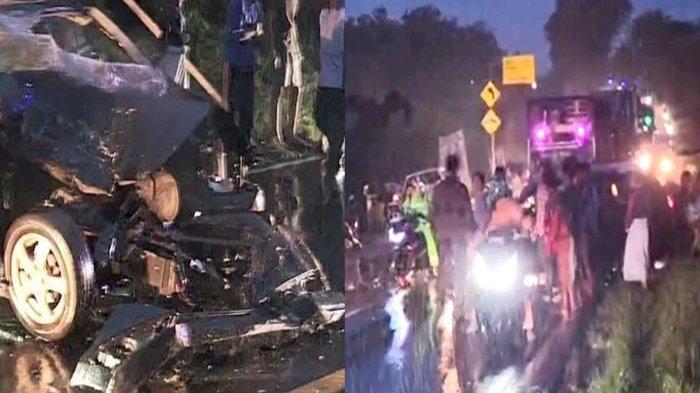 Kecelakaan di Banyuasin, adu kambing antara mobil Daihatsu Sigra nopol BG 1856 ZE dengan truk nopol BG 9939 LU  menelan empat korban jiwa.