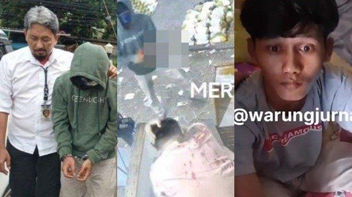 Kejamnya DJ, pelaku yang tega menyiram air keras dan bacok pegawai kios semangka hingga tewas.
