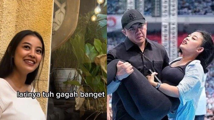 Keke Afifah, wanita yang jadi sorotan digendong Mayor Teddy, ajudan Prabowo karena pingsan saat acara kampanye akbar di Gelora Bung Karno, buka suara.