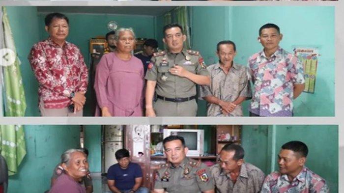 Kepala Satpol PP Pekanbaru, Zulfahmi Adrian datang menemui nenek Mardiana di rumahnya, di Perumahan Trans Jasa Industri Jalan Cipta Karya, Pekanbaru.