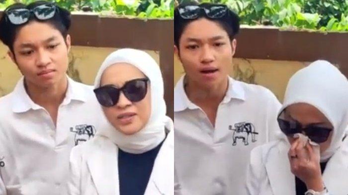 Kiesha Alvaro menyayangkan sikap ayah sambungnya yang ngotot ingin berpisah dari Okie Agustina.