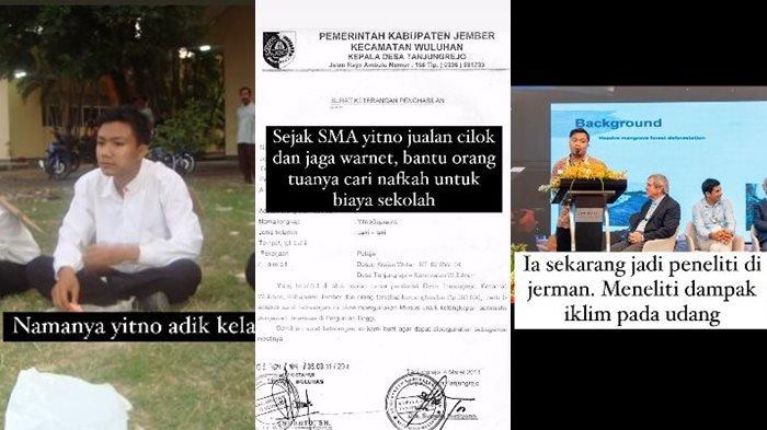 Kisah menginspiratif datang dari Yitno Suprapto, pria yang hidup sederhana kini jadi peneliti di Jerman, dulu penjual cilok.