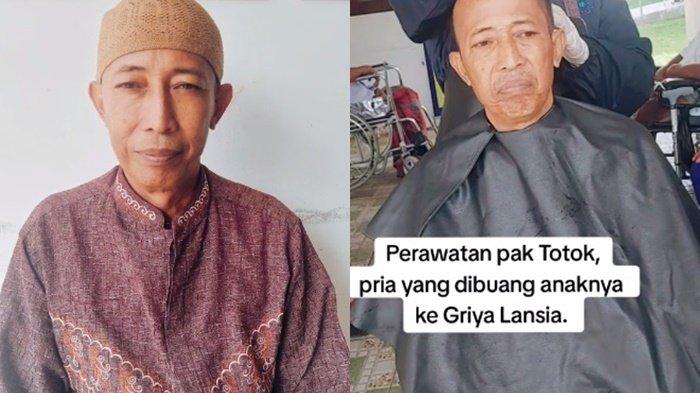 Kisah pilu lansia bernama Totok seorang warga Surabaya diantar anaknya tinggal di Panti Jompo di Yayasan Griya Lansia Khusnul Khatimah, Malang, Jawa Timur.