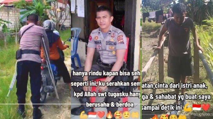 Kisah polisi berpangkat Brippol bernama Brigpol Zulfikar tetap gigih bertugas meski lumpuh akibat mengalami musibah kecelakaan 5 tahun lalu.