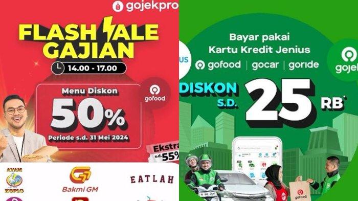 Kode promo Gojek terbaru hari ini 27 Mei 2024 dapatkan diskon besar-besaran hingga cashback GoFood.