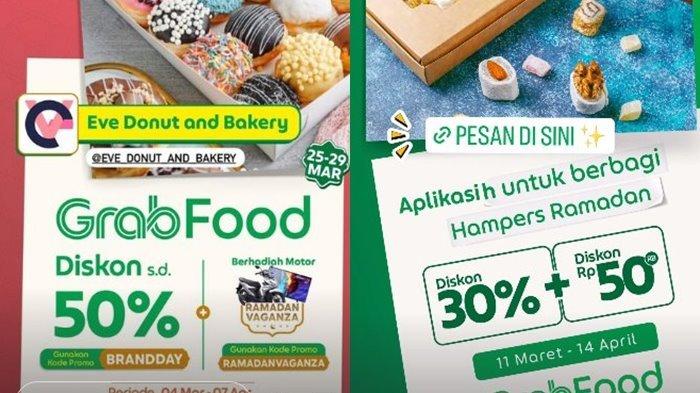 Kode promo Grab Indonesia yang menawarkan diskon terbaru selama bulan Maret spesial Ramadhan, Kamis (28/3/2024). voucher GRATIS ONGKIR s.d Rp600rb