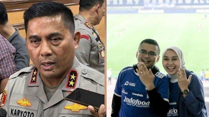CALON BESAN KDM- Kolase foto (KIRI) Kapolda Metro Jaya Irjen Karyoto memberikan keterangan terkait perkembangan kasus eks Ketua KPK Firli Bahuri dalam dugaan pemerasan ke mantan Menteri Pertanian (Mentan), Syahrul Yasin Limpo (SYL), Rabu (26/6/2024). (KANAN) Maula Akbar Mulyadi Putra, anak sulung Gubernur Jawa Barat, Dedi Mulyadi baru saja melamar Wakil Bupati Garut Putri Karlina.