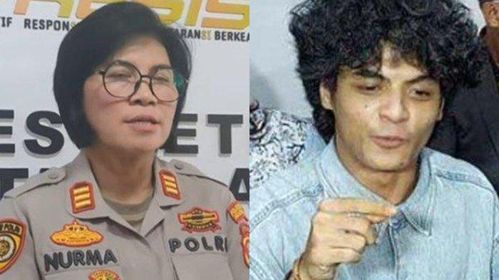 HUMAS POLRES JAKSEL : Plh Kasi Humas Polres Metro Jakarta Selatan, Kompol Nurma Dewi membenarkan Vadel Badjideh (Kiri). Vadel Badjideh ditetapkan tersangka kasua asusila anak Nikita Mirzani