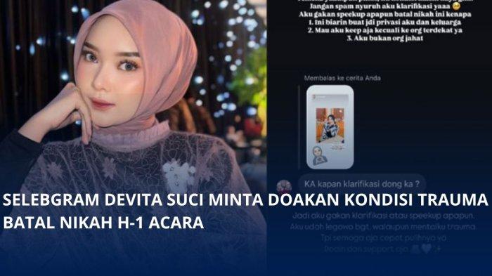 Kondisi Devita Suci Selebgram Sukabumi Batal Nikah H-1, Tetap Pesta dengan Sahabat Meski Trauma