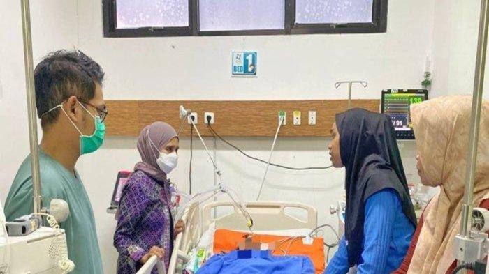 Kondisi Korban Albi Ruffi Ozara saat menjalani perawatan di ruang ICU