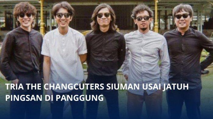 Kondisi Tria, vokalis The Changcuters yang sempat terjatuh pingsan saat saat tampil di festival musik The Sounds Project pada Sabtu (10/8/2024) malam.