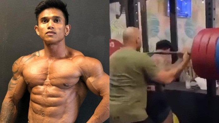 Kronologi binaragawan Justyn Vicky meninggal dunia gagal angkat barbel 210 kilogram.