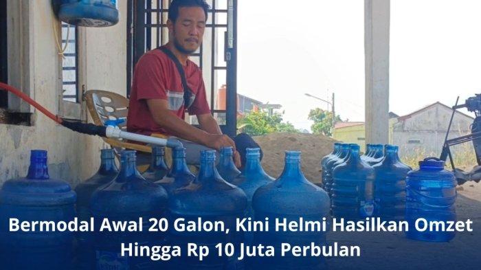 Helmi Pemilik Usaha Galon Air Masak - Laris Manis Usaha Galon Milik Helmi di Lahat, Airnya Dimasak Dulu Dengan Kayu Bakar.