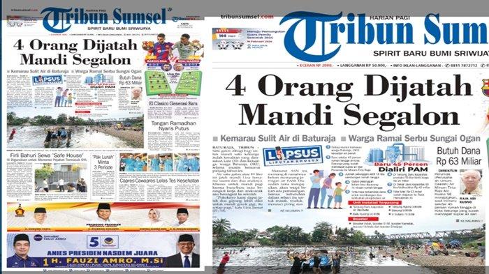 Liputan khusus Tribun Sumsel warga Baturaja Ogan Komering Ulu kesulitan air bersih di musim kemarau