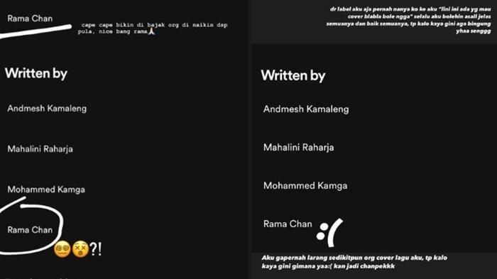 Curhatan Mahalini soal lagu Sial diklaim orang lain di Spotify.