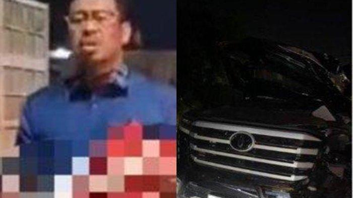 Mantan Wakil Ketua DPRD Sulsel, Muzayyin Arif saat menggendong MF anak Owner Pallubasa Serigala Makassar untuk dibawa ke rumah sakit, Rabu (25/9/2024).