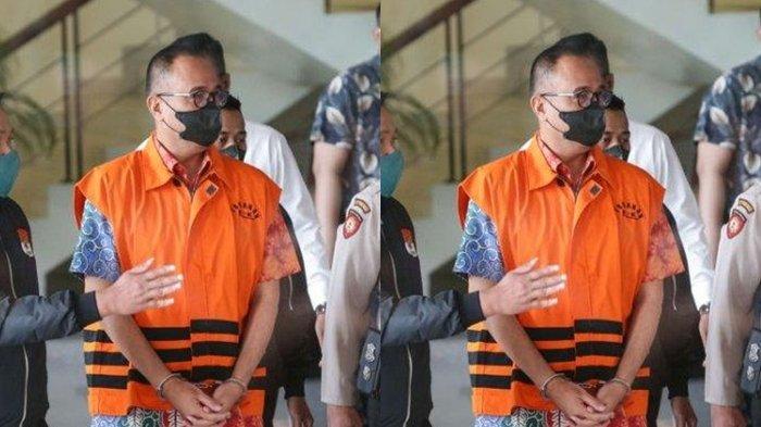 Mantan pejabat Direktorat Jenderal Pajak (DJP) Kementerian Keuangan (Kemenkeu) Rafael Alun Trisambodo resmi ditahan Komisi Pemberantasan Korupsi di Gedung KPK, Senin (3/4/2023). Dalam perkara ini, KPK menduga Rafael Alun Trisambodo menerima gratifikasi senilai puluhan miliar rupiah.(KOMPAS.com/KRISTIANTO PURNOMO)