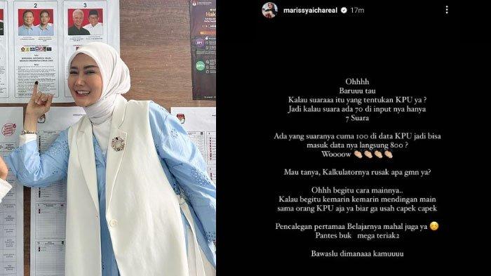Marissya Icha Ngomel ke KPU, Sebut Ada Kecurangan Tak Terima Kalah di Pemilu 2024