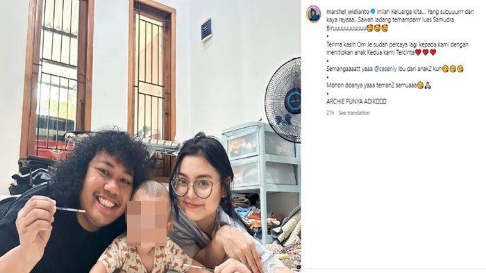 Marshel pamer tespeck, istri hamil anak kedua.
