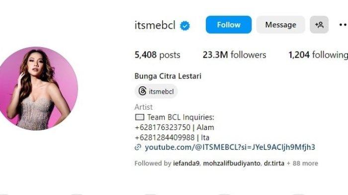 Mendekati hari pernikahannya, Bunga Citra Lestari terciduk telah mengganti nama akun Instagramnya menjadi @itsmebcl. Tak lagi ada nama Sinclair.