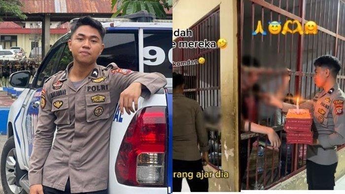 Ferdinand, polisi beri kejutan ulang tahun ke tahanan viral di media sosial.