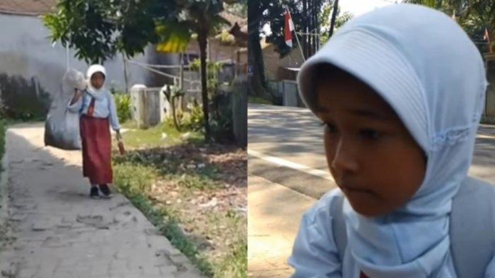 Mengenal sosok Nabila, siswi SD di Banten rela menjadi pemulung sepulang sekolah demi membantu ayahnya yang sedang sakit setelah kecelakaan