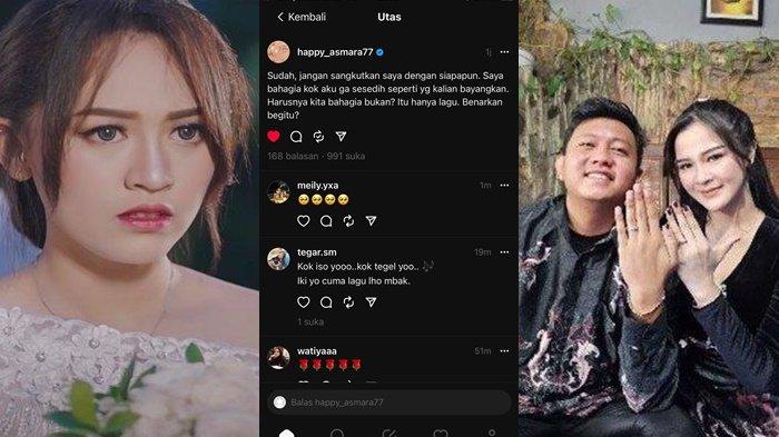 Menjelang pernikahannya dengan Bella Bonita, pedangdut Denny Caknan dan Happy Asmara diduga saling sindir.Bermula Happy Asmara merilis lagu baru