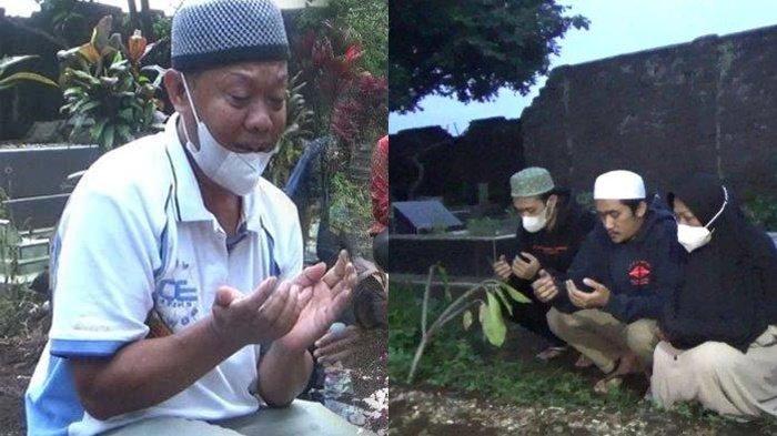 Mimin dan Yosef, Pasutri pelaku pembunuhan Tuti istri pertama suami dan anak trinya di Subang, rupanya sempat bersandiwara. Pura-pura sedih di makam