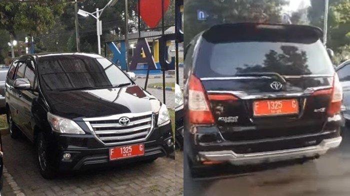 Mobil Toyota Innova berplat merah milik pajak menabrak seorng wanita pengendara motor viral di media sosial. ugal-ugalan saat macet setelah menabrak