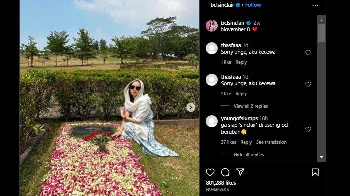 Momen BCL ziarah ke makam Ashraf Sinclair itu ternyata tepat di tanggal 8 November, yang merupakan tanggal pernikahan mereka.