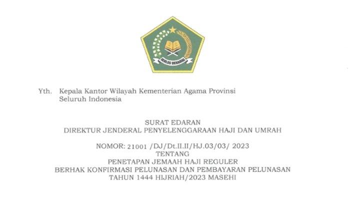 Nama-nama Jamaah Haji Tahun 2023 Sumatera Selatan Berhak Lunasi BPIH
