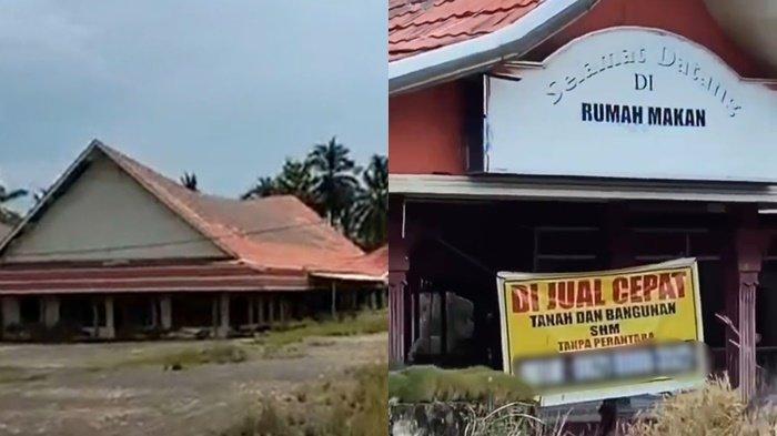 Beberapa rumah makan besar yang ada di jalan lintas timur (Jalintim) tutup permanen dan nampak pemandangan puing-puing sisa bangunan yang sudah terbengkalai.