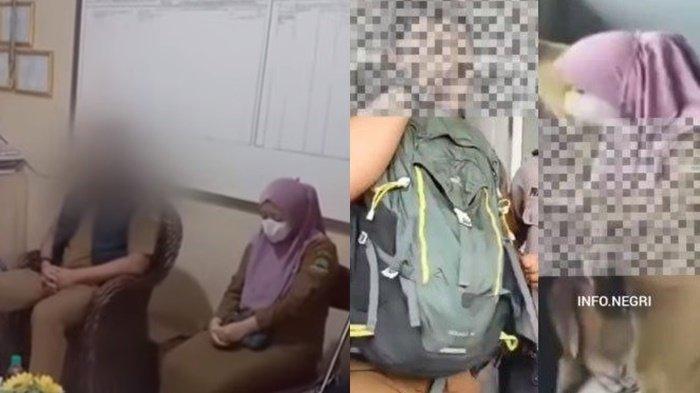 Nasib guru SMK yang di grebek warga di Majalengka tengah berduaan di rumah kosong, dibawa ke Polsek Leuwimunding.
