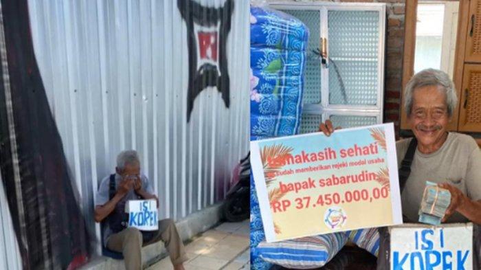 Nasib mujur kakek Sabarudin, penjual jasa isi korek gas di Magelang.