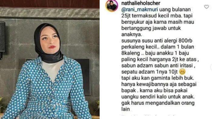 Nathalie Holscher Singgung Uang Bulanan Adzam dari Sule, Sebut 25 Juta Kecil