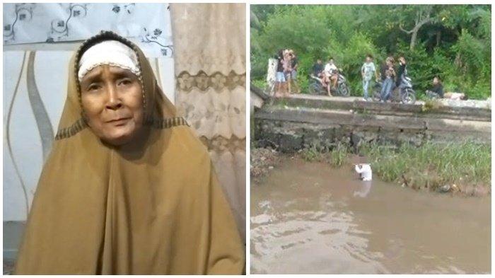 SISWA DIBULLY - Suwarni (65) nenek RTT saat ditemui di kediamannya di Kecamatan Jakabaring, Palembang, Selasa (20/5/2025). Suwarni mengaku sangat sakit hati melihat cucunya yang masih SMP menjadi korban bully diceburkan ke sungai oleh sekelompok pemuda.