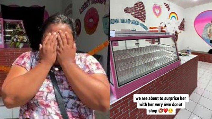 Ni Luh Sri Wulandari penjual donat viral diberi rumah dan uang oleh tiktokers bule kini dibuatkan toko