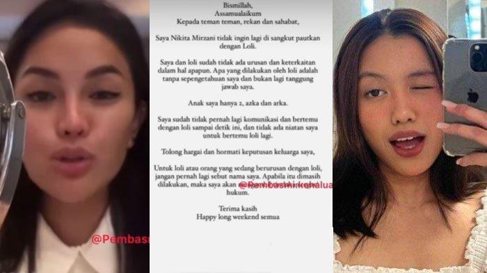 Nikita Mirzani yang masih berseteru dengan Lolly