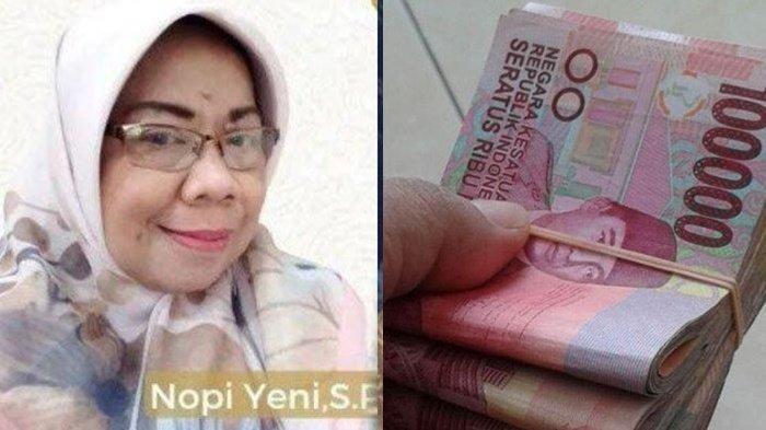 Nopi Yeni kepala sekolah di Bogor yang dicopot jabatannya setelah terbukti terima suap Rp5 juta.