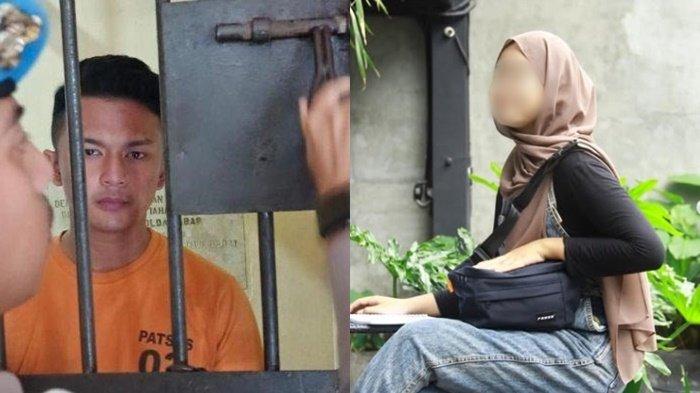 (kiri) Bripda AA oknum polisi Polda Jabar ditahan. (kiri) PLP, wanita diduga kekasih Bripda AA, mengungkapkan awal mula dirinya 6 bulan menjadi korban penganiyaan,