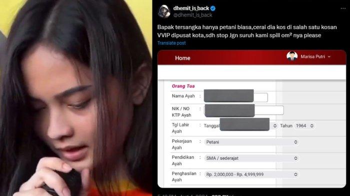 Pekerjaan Orangtua Marisa Putri Tabrak IRT Hingga Tewas Karena Mabuk, Disebut Petani dan Sudah Cerai